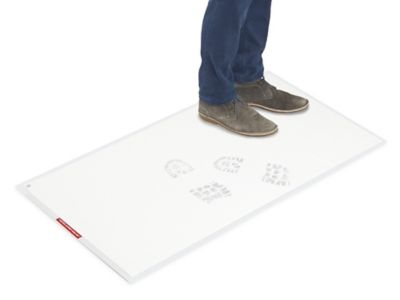 Clean Mat Sheets with Frame - 24 x 45", White H-3464W