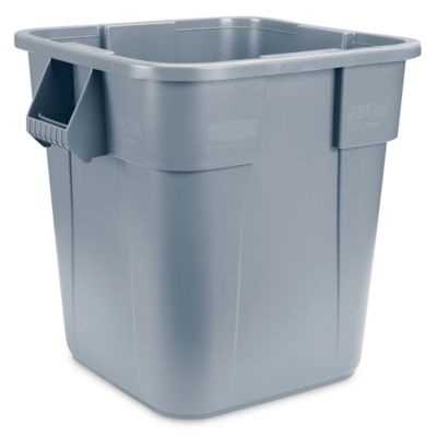 Rubbermaid&reg; Square Brute&reg; Trash Can - 28 Gallon, Gray