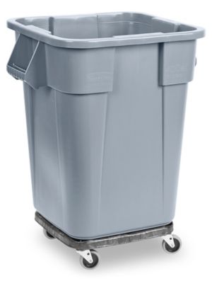Rubbermaid® Square Brute® Trash Can Dolly H-3498 - ULINE