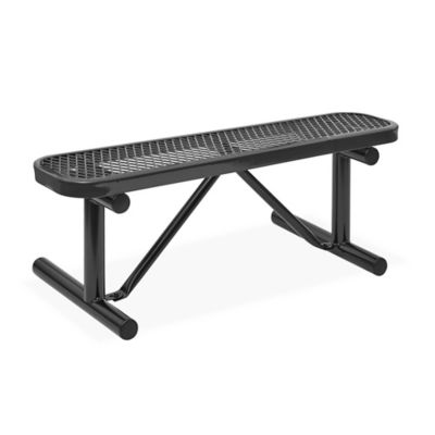  Metal Bench without Back - 4'