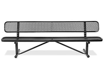 Metal Bench with Back - 8'