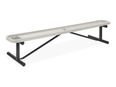 Metal Bench without Back - 8', Beige H-3503BE