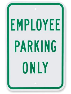 Enseigne – « Employee Parking Only », 12 x 18 po