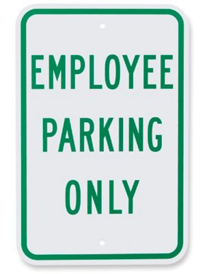 "Employee Parking Only" Sign - 12 x 18"