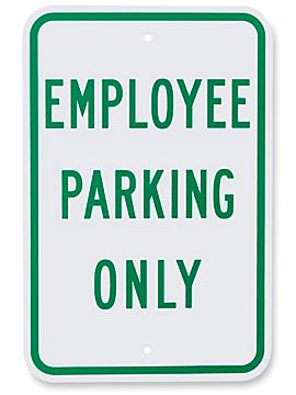 "Employee Parking Only" Sign - 12 x 18"