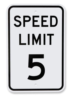 Enseigne – « Speed Limit 5 », 12 x 18 po