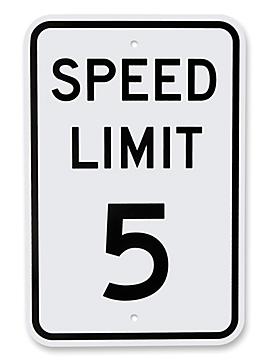 "Speed Limit 5" Sign - 12 x 18"