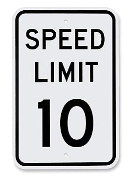 "Speed Limit 10" Sign - 12 x 18"