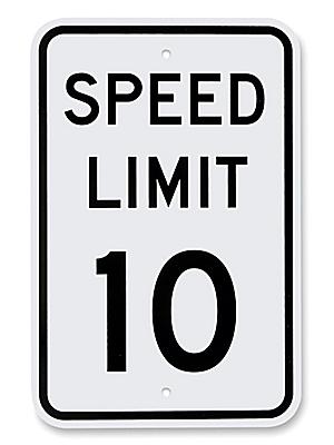 SPEED LIMIT 10 Parking Signs 