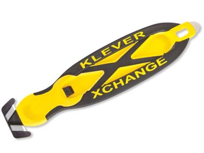 Klever Kutter *Qty. 6* Yellow Safety Box Cutter