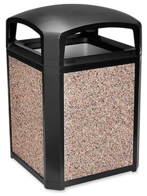 Rubbermaid Commercial Trash Can,35 gal.,Sable,Polycarbonate