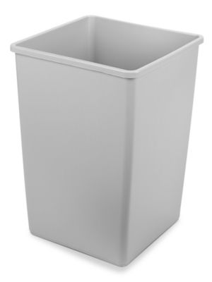 Rubbermaid Wastebasket, L, Wht