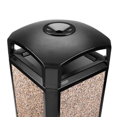 Rubbermaid® Landmark Series® Trash Can - 35 Gallon, Ash Tray Top H