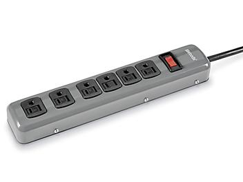 Industrial Power Strip - 6 Outlet, 11 1/2" H-3583