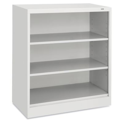 Bookcase - 3 Shelf, Assembled, 36 x 18 x 43", Light Gray H-3610GR