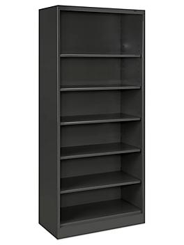 Bookcase - 6 Shelf, Assembled, 36 x 18 x 84", Black H-3611BL
