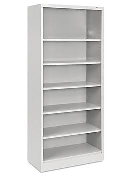 Bookcase - 6 Shelf, Assembled, 36 x 18 x 84", Light Gray H-3611GR