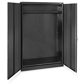 Wardrobe Cabinet - 48 x 18 x 78", Black H-3616BL