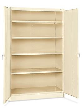 Jumbo Heavy Duty Storage Cabinet - 48 x 18 x 78", Assembled, Tan H-3617AT