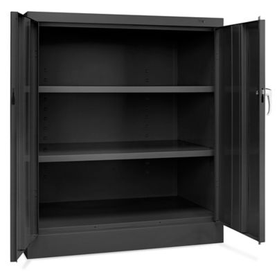 Counter High Storage Cabinet - 36 x 24 x 42", Assembled, Black H-3618ABL