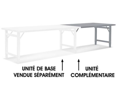 Add-On Unit for Steel Assembly Table - 60 x 36" H-3632