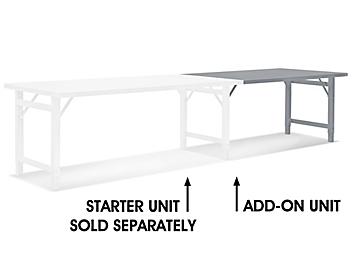 Add-On Unit for Standard Steel Assembly Table - 72 x 36" H-3633