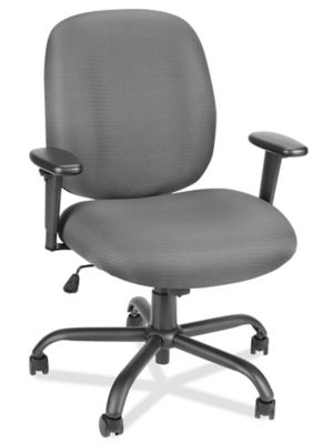 Big and Tall Office Chair - Gray H-3643GR - Uline