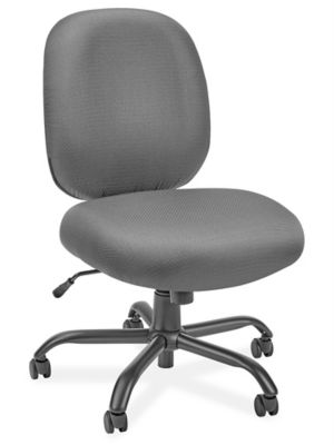 Big and Tall Fabric Office Chair - Gray H-3643GR - ULINE