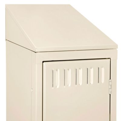 Industrial Locker Sloping Top - 1 Wide, 12 x 18", Tan H-3644T