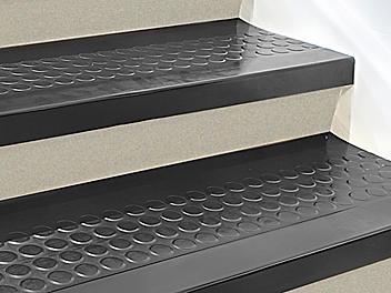 Indoor Stair Treads - Rubber, 48 x 12", Black H-3655BL