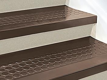 Indoor Stair Treads - Rubber, 48 x 12", Brown H-3655BR
