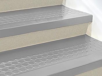 Indoor Stair Treads - Rubber, 48 x 12", Gray H-3655GR
