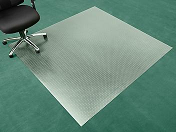 Carpet Chair Mat - No Lip, 72 x 72", Clear H-3681