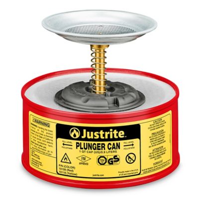 Plunger Can - Red, 1 Quart H-3682