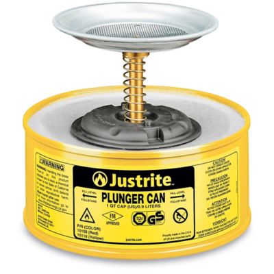 Plunger Can - Yellow, 1 Quart H-3682Y