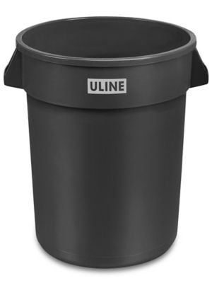 Drawstring Trash Liners - 1.4 Mil, 33 Gallon, Black S-13524BL - Uline