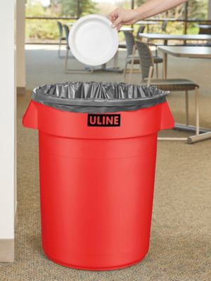 Trash Liners - 12-16 Gallon, Red S-19943R - Uline