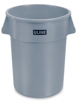 Winco® Lid For 44 Gal. Heavy Duty Large Grey Trash Can