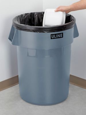 Uline Industrial Trash Liners - 55-60 Gallon, 2 Mil, Black S-15537 - Uline