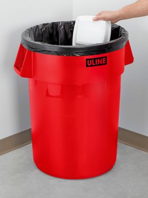 Trash Liners - 12-16 Gallon, Red S-19943R - Uline