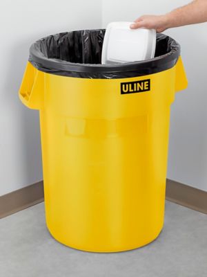 Uline Industrial Trash Liners - 55-60 Gallon, 2 Mil, Black S-15537 - Uline