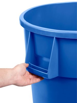 Uline Trash Can - 55 Gallon, Orange H-3689O - Uline