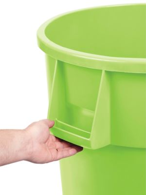 55 x 59 x 0.8 mil Green Eco-Friendly Poly Trash Can Liners