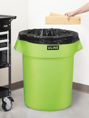 Uline Industrial Trash Liners - 55-60 Gallon, 1.5 Mil, Black S-13577 - Uline
