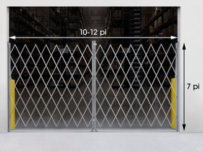 Barrière de sécurité pliable – 10 à 12 pi x 7 po – H-3696