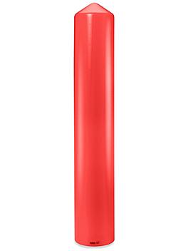 Smooth Bollard Sleeve - 8 x 57", Red H-3717R