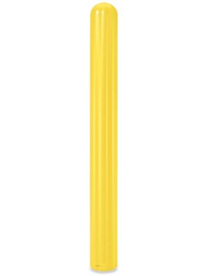 Ribbed Bollard Sleeve - 4 x 56", Yellow H-3718Y
