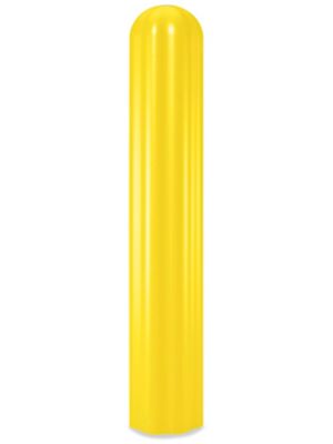 Ribbed Bollard Sleeve - 6 x 56", Yellow H-3719Y