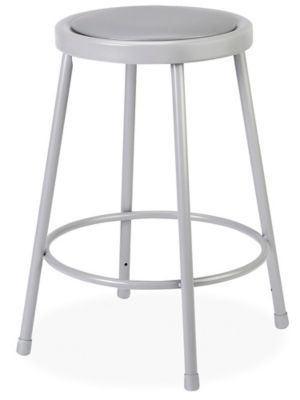 Shop Stool - Padded, Gray H-3729GR