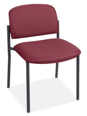 H-3733BU – Chaise empilable en tissu – Bourgogne